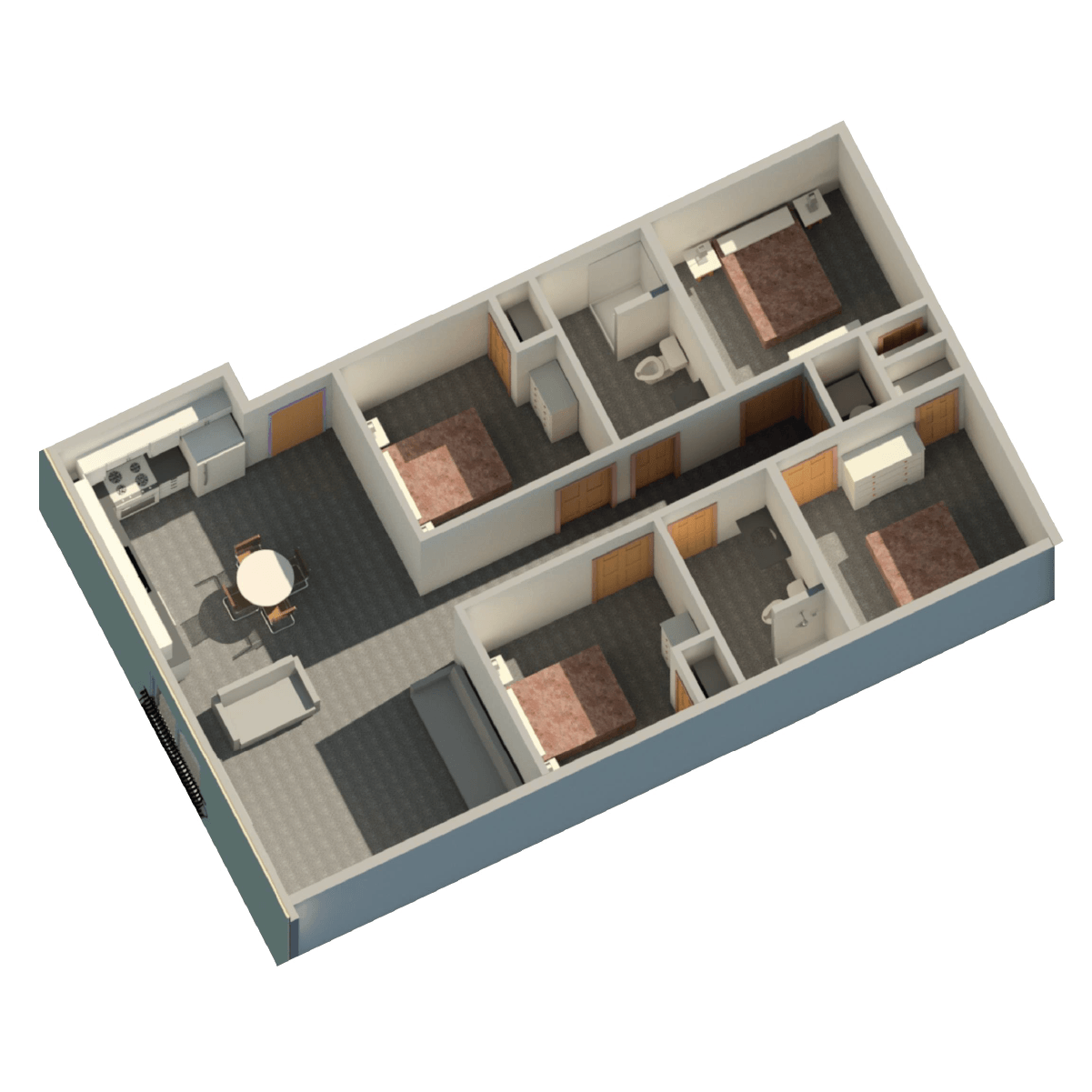 Beals on 9th | 4 Bedroom Unit