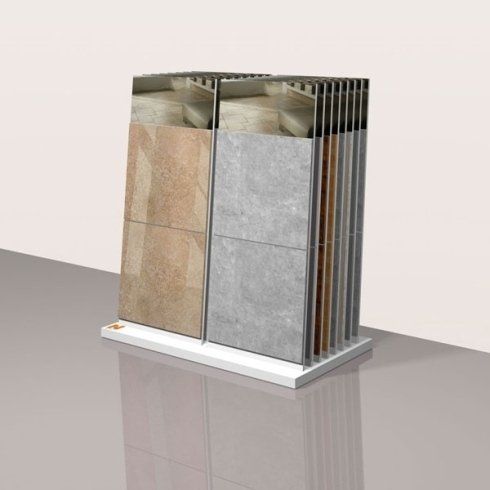 espositori in legno per mattonelle