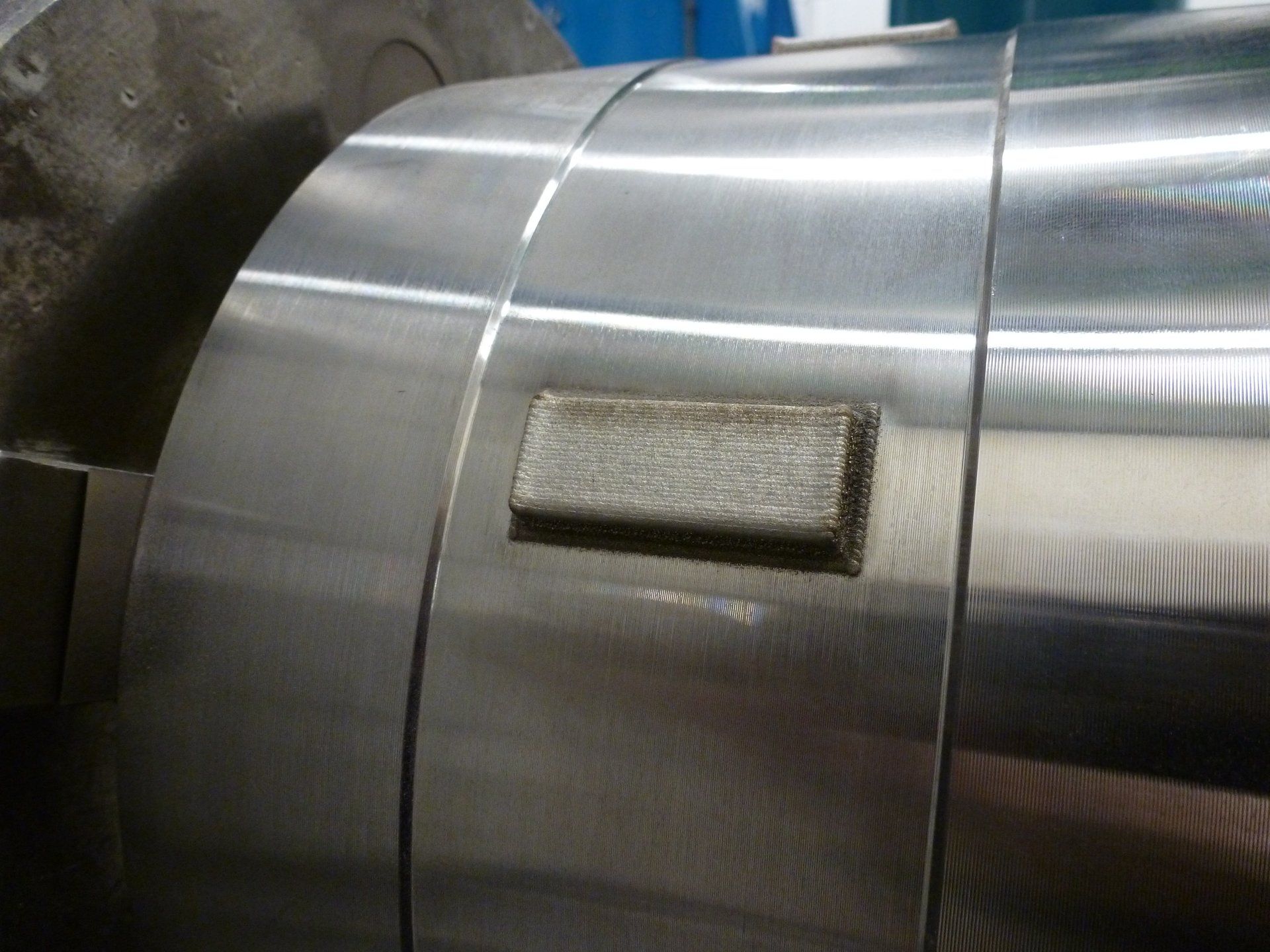 Laser deposited tilt pad