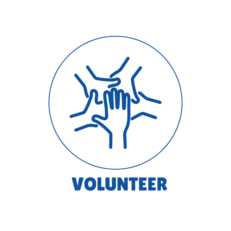 A group of people holding hands in a circle.