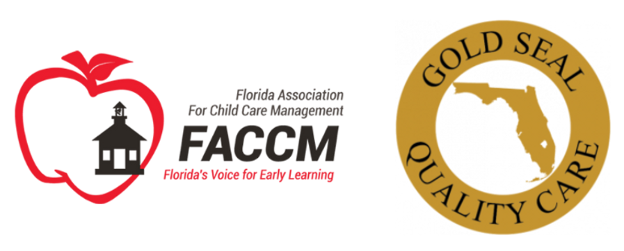 An apple logo that says accredited professional preschool learning environment