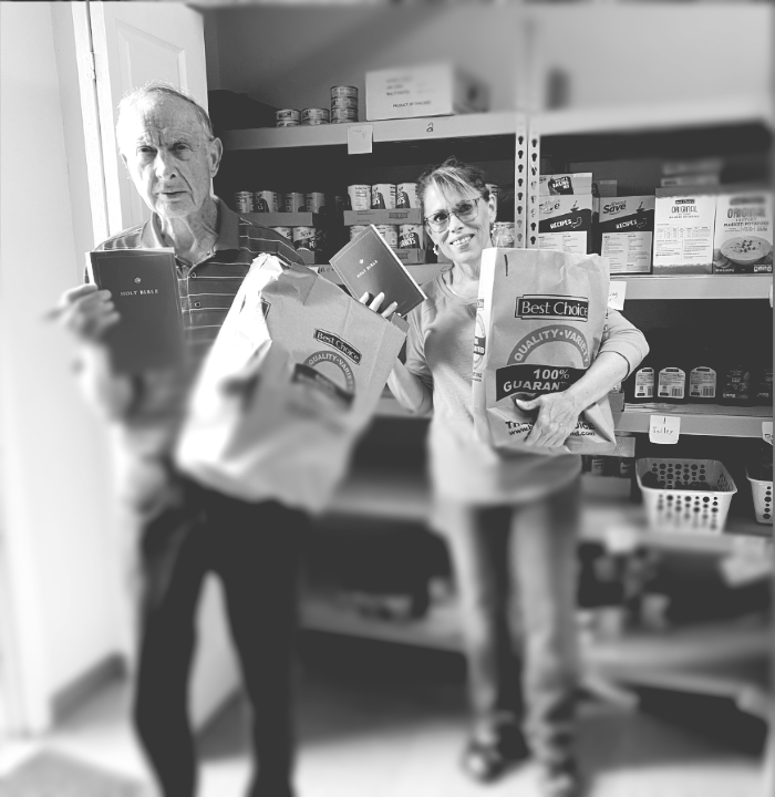 Click here to learn more about the food pantry.