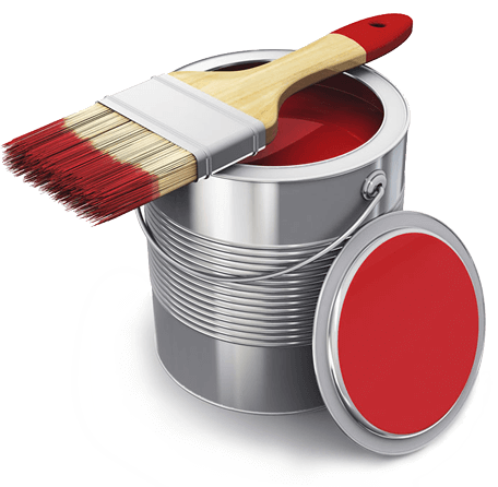 Paint Can with Red Paint - Professional Painters in Pittsburgh, PA