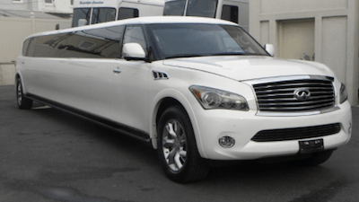 Rent a White Infinity Limo with Orlando Airport Limo