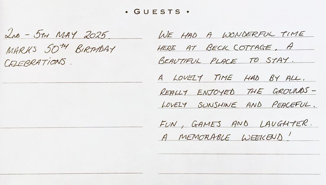 Birthday party review of Beck Cottage New Forest