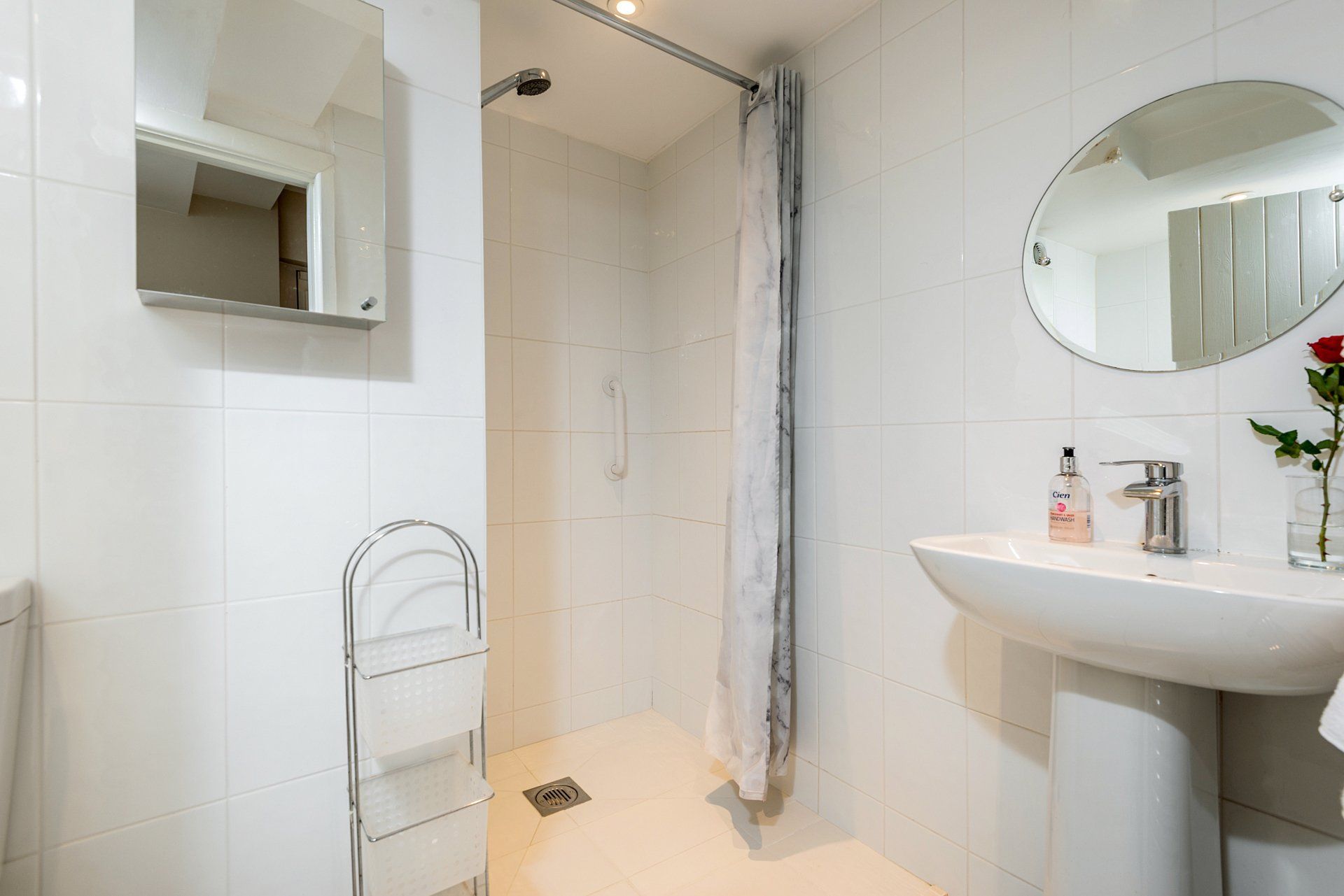Wetroom En-suite in self catering thatched Cottage