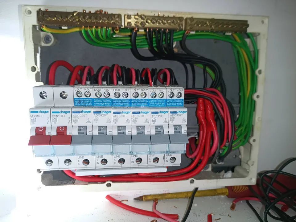 A Bunch of Wires Are Connected to a Electrical Box — Instant Spark Electrical in Glen Isla, QLD