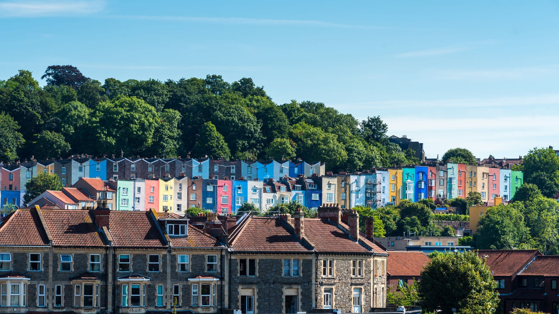 Bristol city scape houses