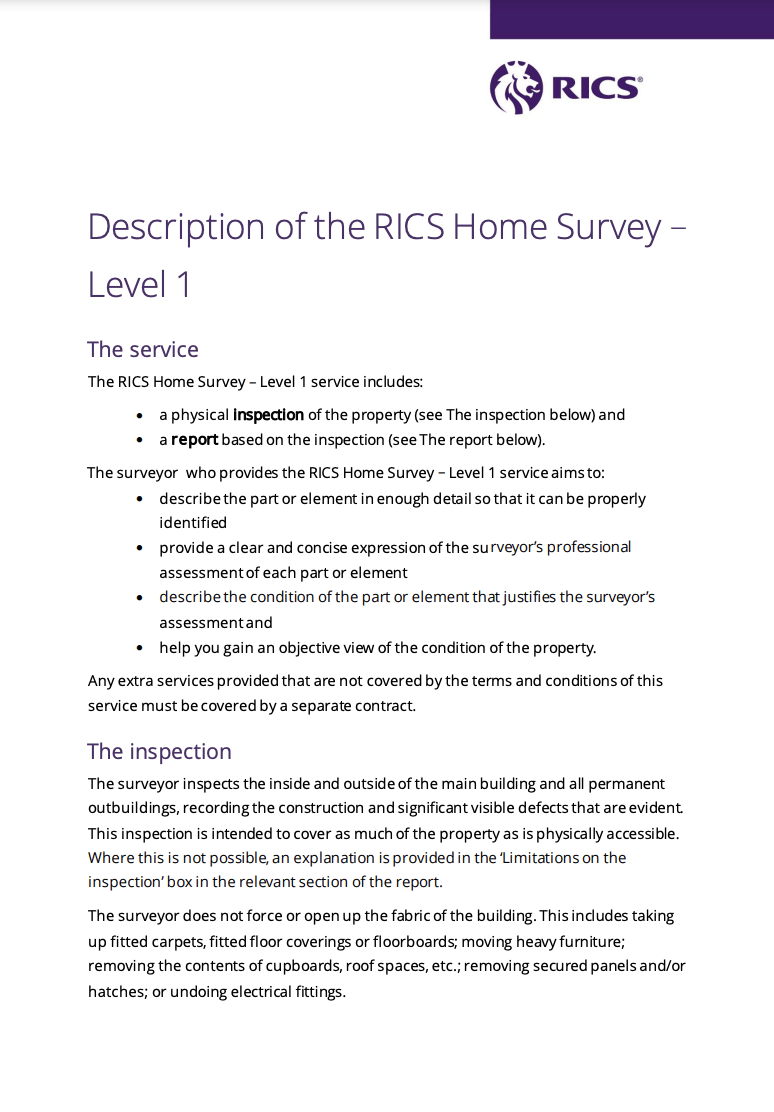 It is a description of the rks home survey.