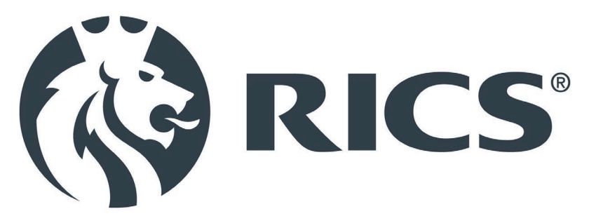 The logo for rics is a lion with a crown on its head.