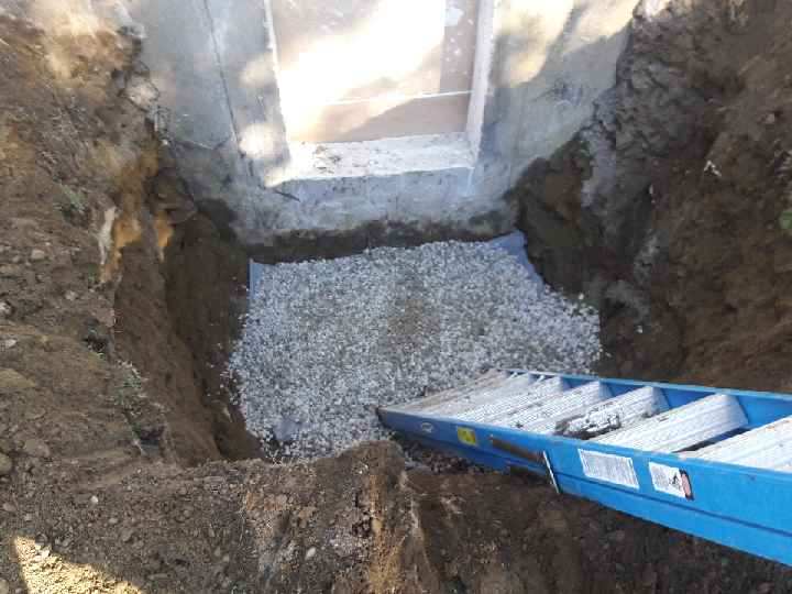 Egress Area With Gravel