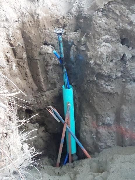 Pipes Placed on the Excavated Area