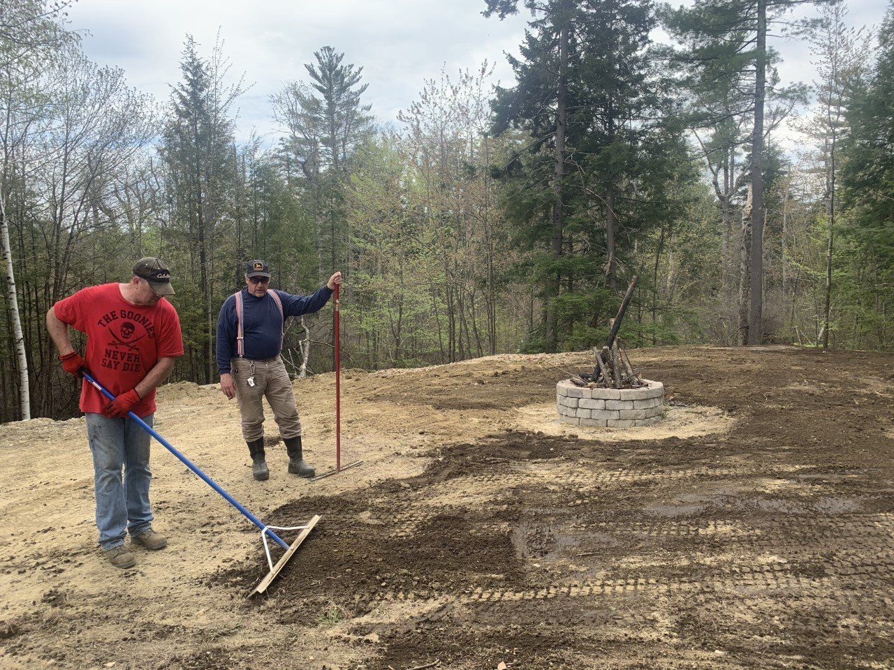 Workers Clearing the Site