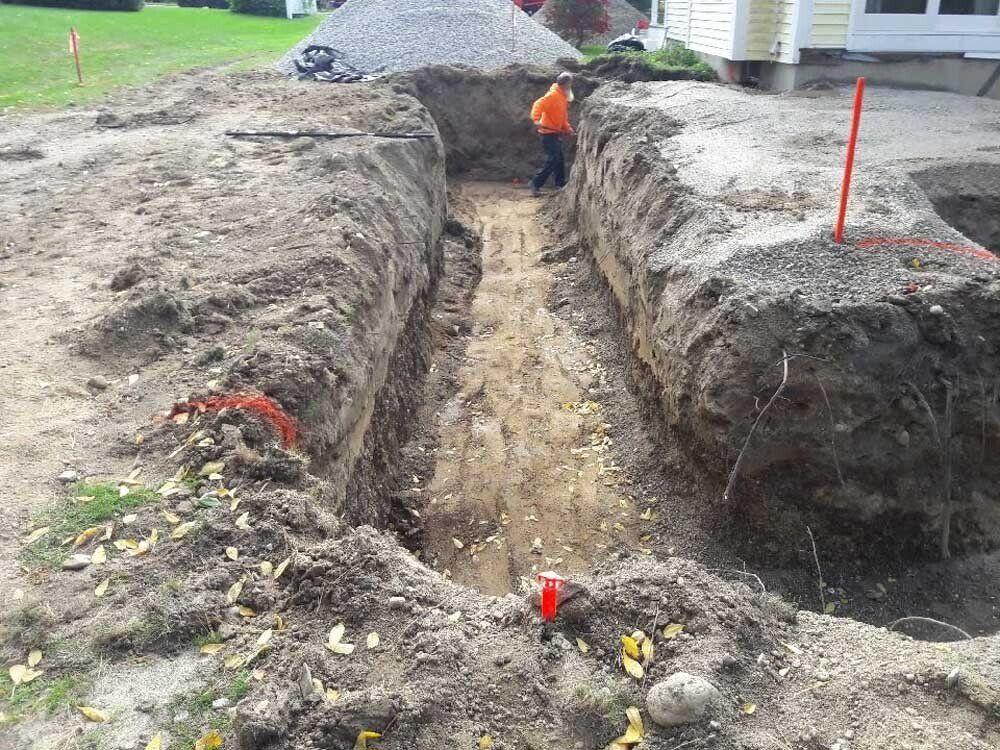 Excavated Area for Foundation