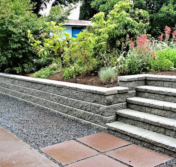 New Retaining Walls and Steps