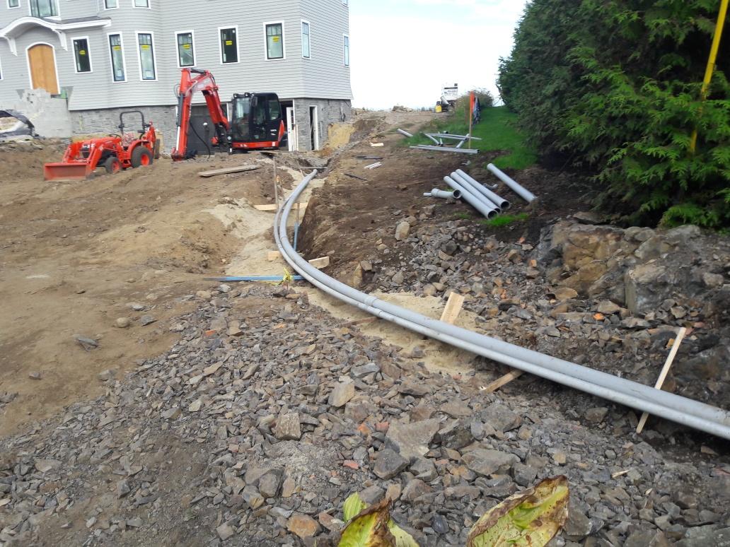 Residential Pipe Line Construction