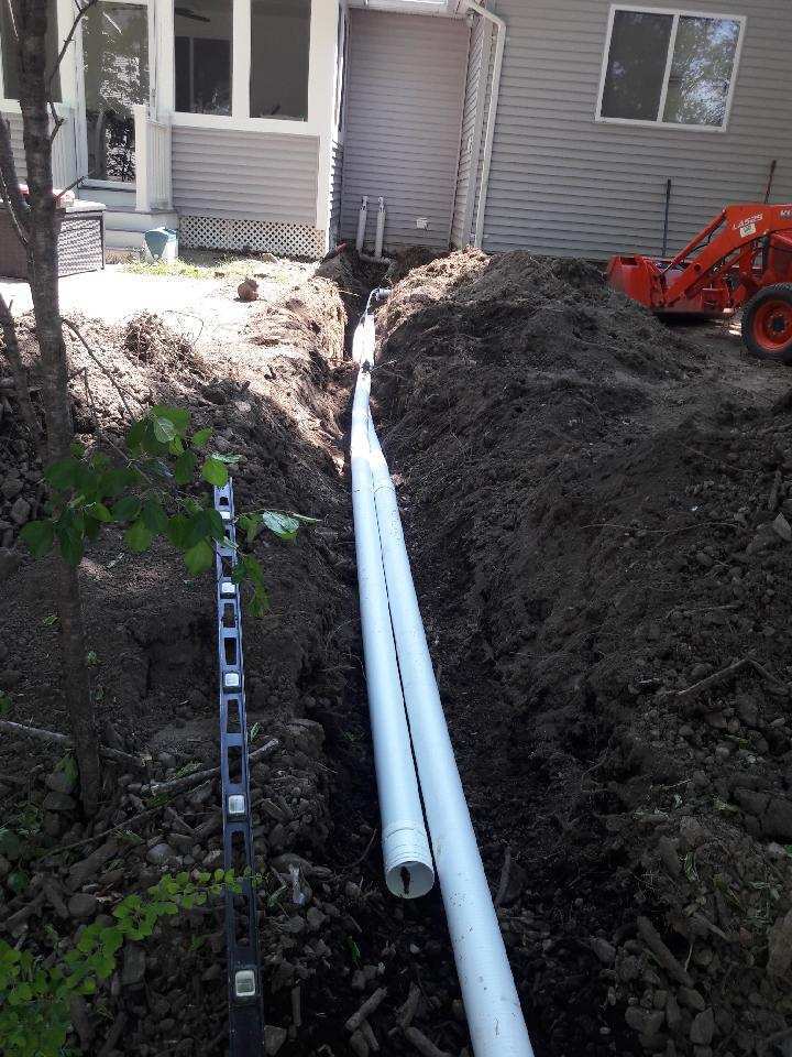 Pipes for New Utility Line