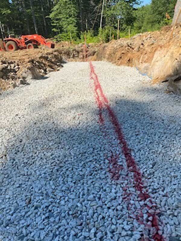 Straight Red Site Markings