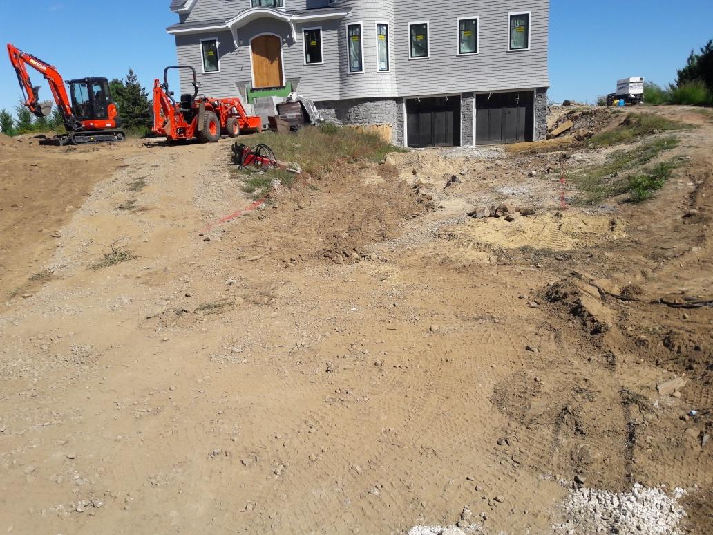 On Going Construction of a Driveway