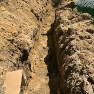Deep Excavated Utility Line