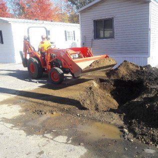 Loader Truck Collecting Soil