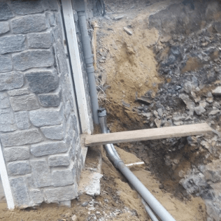 Residential Installation of Utility Pipes