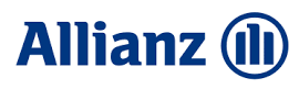 A close up of the allianz logo on a white background