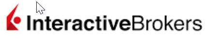 A logo for interactive brokers with a mouse pointer
