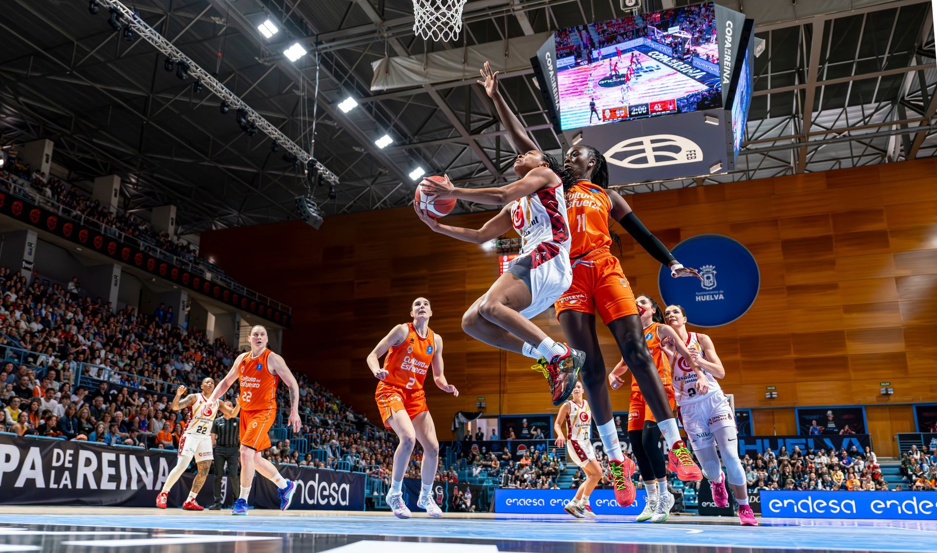 Final de la Copa de la Reina LF Endesa 2024, celebrada en Huelva, que ganó el Valencia Basket.