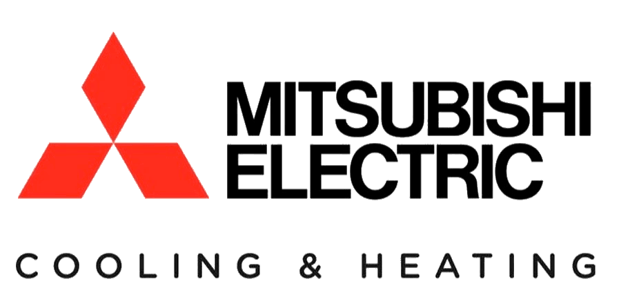 Mitsubishi Electric logo: Red diamond logo with the text 
