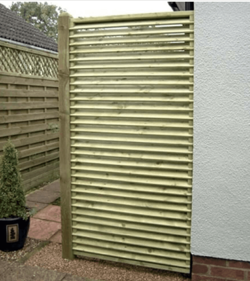 we removed old fence and installed venetian fence panel