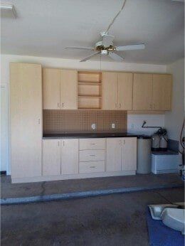 Wood theme garage cabinet - Custom Closets in Glendale, AZ