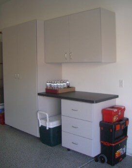 Cabinet with table - Custom Closets in Glendale, AZ