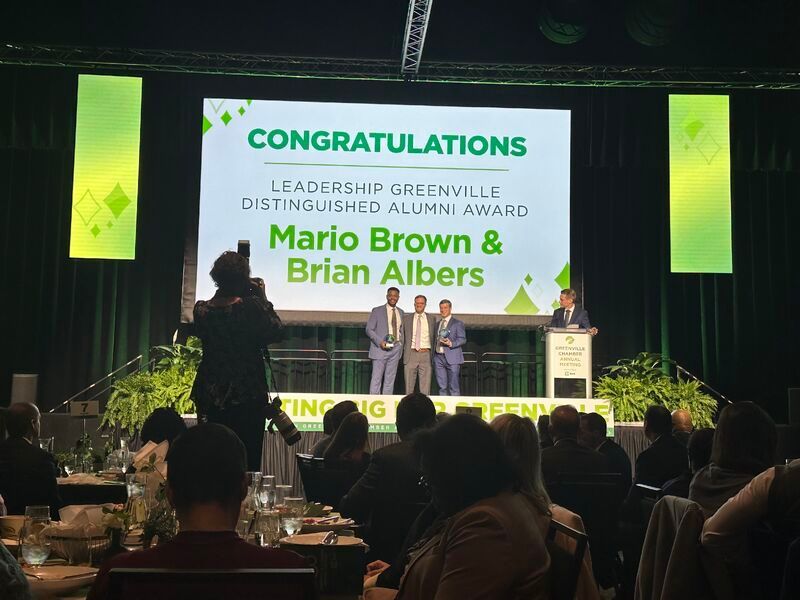 Brian Albers & Mario Brown Named Leadership Greenville Distinguished Alumni