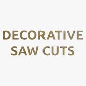 Decorative saw cutting