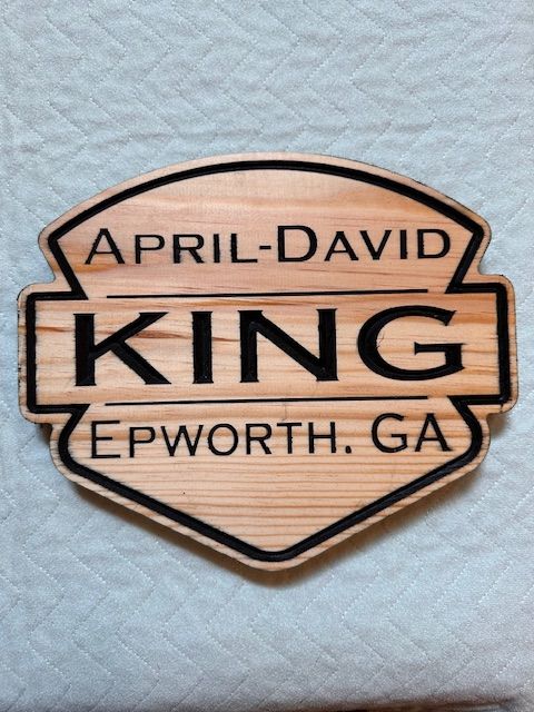 Router carved sign