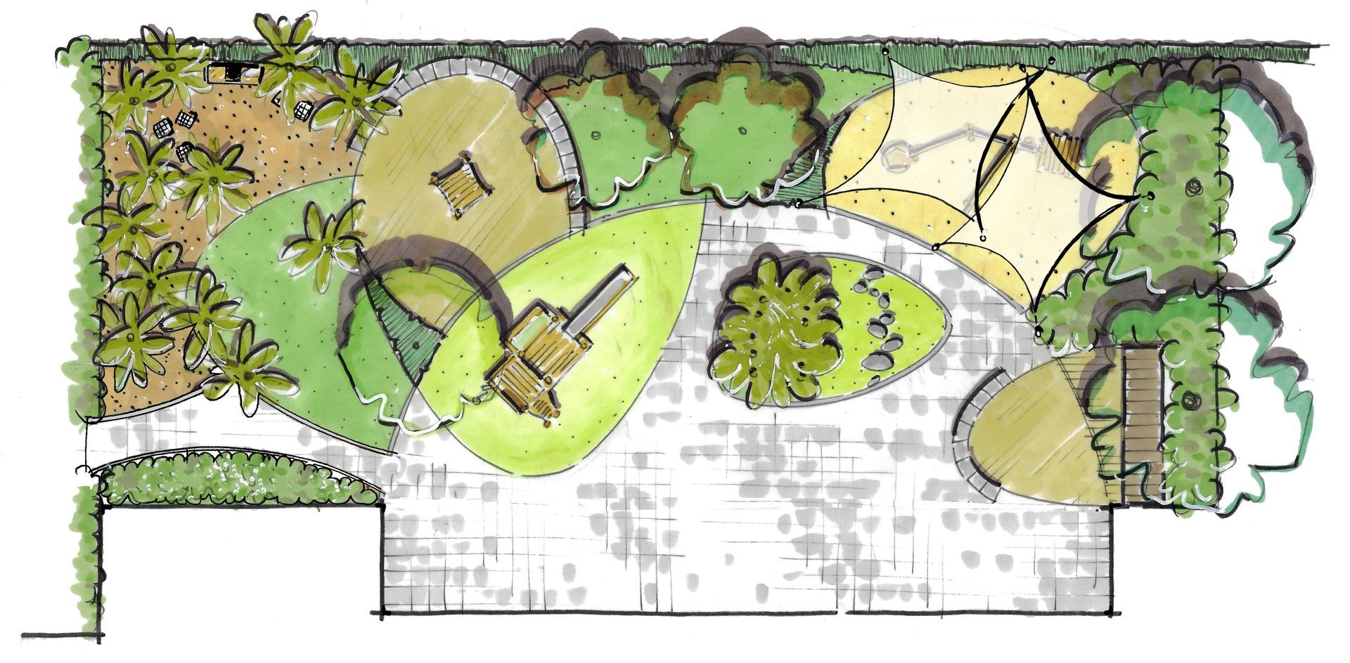 Schetsontwerp schoolplein, Leidschendam