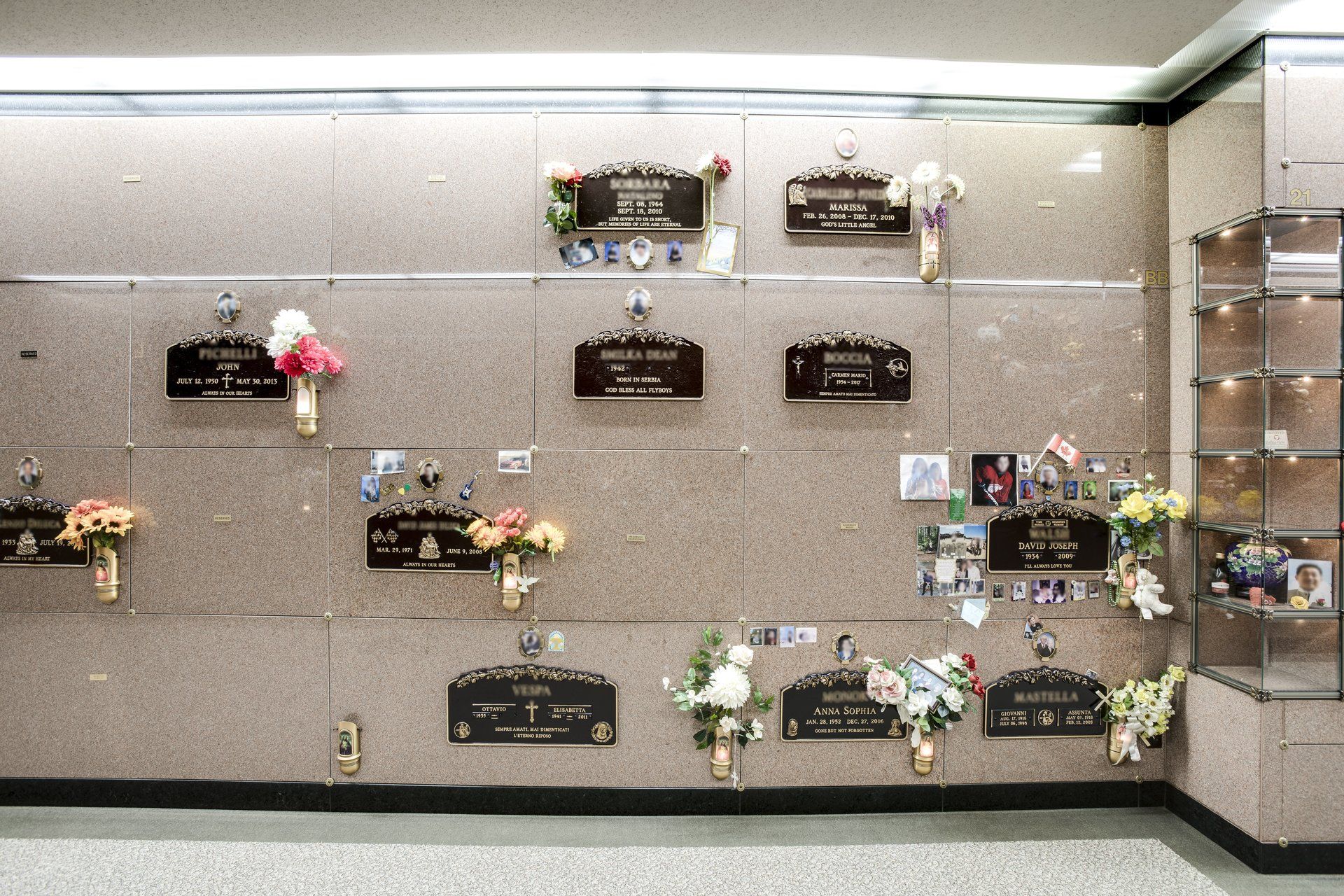 New Mausoleum Crypts Burlington Memorial Burlington cemeteries