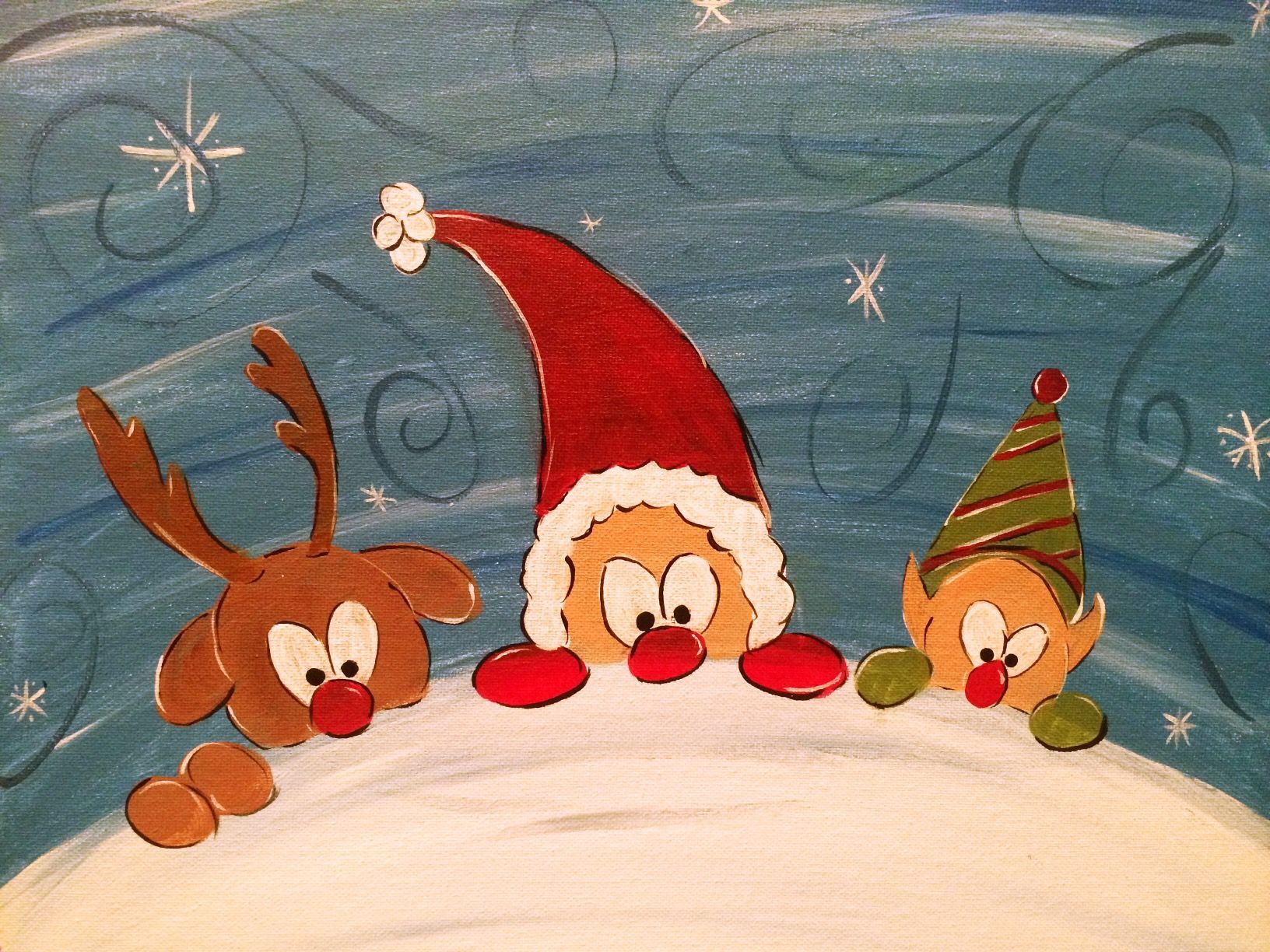 peeking for christmas