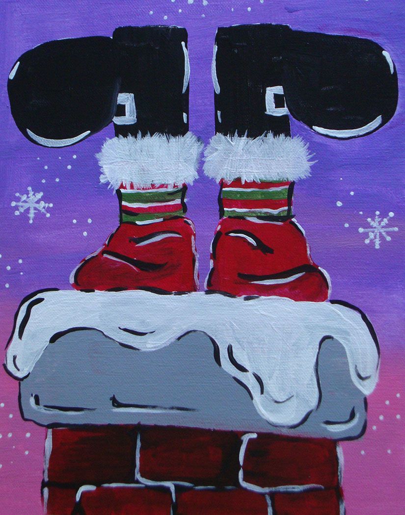 santa on the chimney