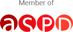 Sarah Grace Mortgage Adviser | A member of ASPPD logo with red circles on a white background.