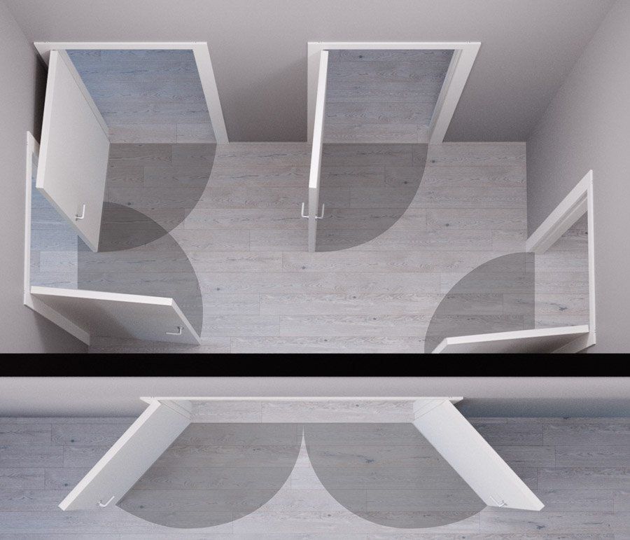 porta interna a libro