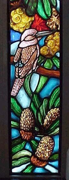 tall skinny stained glass window