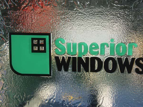 superior windows glass sign
