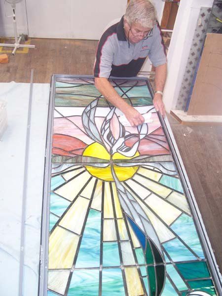 stained glass window panels