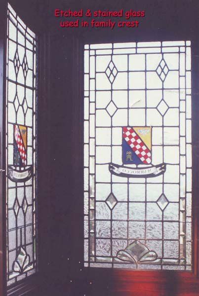 family crest stained glass