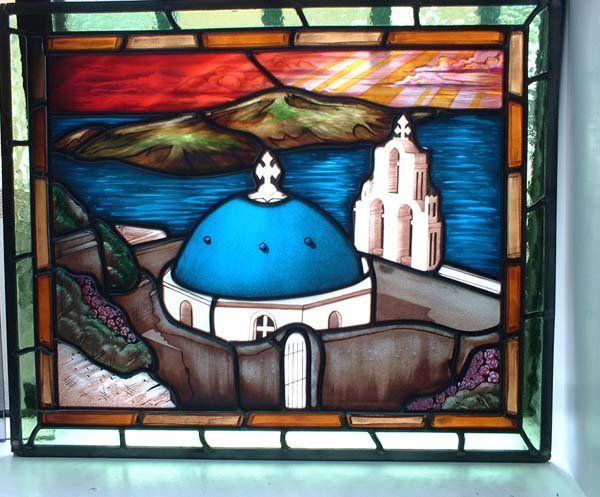 Mediterranean stained glass