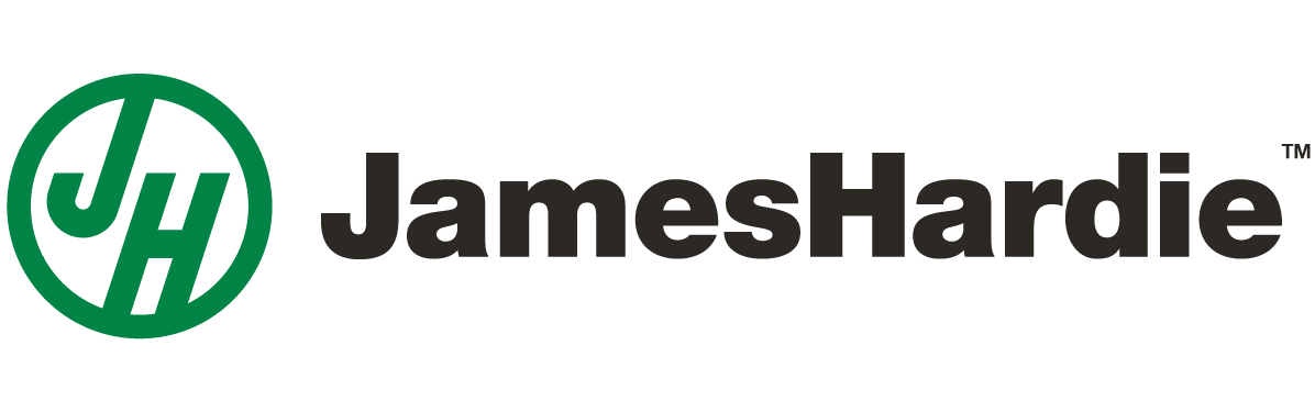 The jameshardie logo is green and black on a white background.