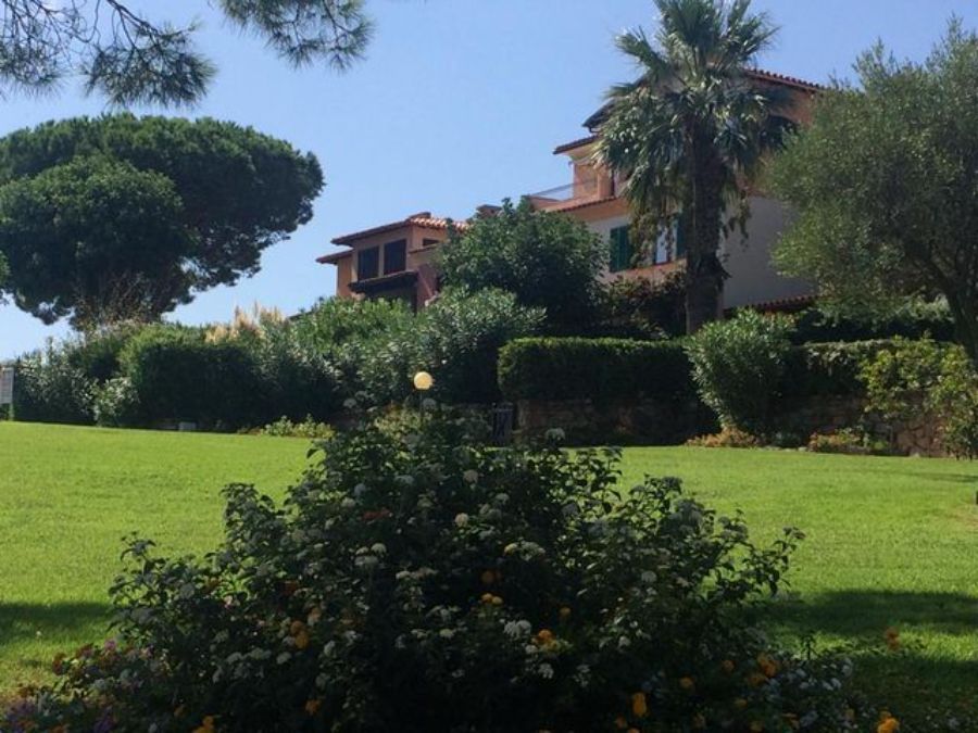 Ampio giardino verde