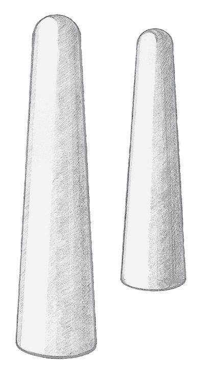 Wet-cast edgings, bollards and gulley surrounds - CONCRETE BOLLARDS